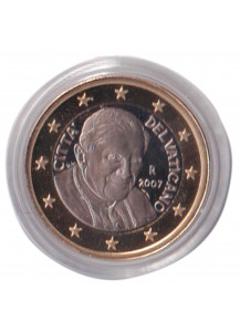 2007 - 1 EURO VATICANO da cofanetto Fondo Specchio