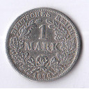 GERMANIA IMPERO 1 Mark 1875 Zecca A argento MB