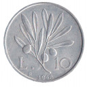 1948 Lire 10  Sigillata Originale Rara Italia Spl