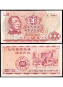 NORVEGIA 100 Kroner 1975 “H Wergeland” Spl+