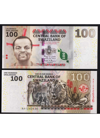 SWAZILAND 100 Emalangeni 2010 Fds
