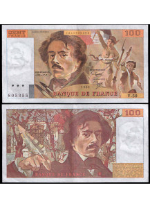 FRANCIA 100 Francs 1980-88 Stupenda Delacroix 
