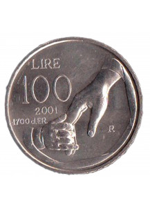 2001 100 Lire Acmonital Il Rispetto dell'Infanzia Fior di Conio San Marino