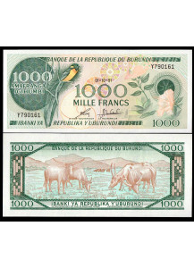 BURUNDI 1000 Francs "Paradise" 1991 Fds Rara