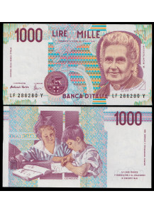 1996 - 1000 Lire Montessori Lettera F Fds