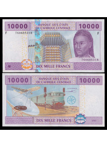 GUINEA EQUATORIALE (C.A.S.) 10.000 Francs 2002 Fior di Stampa