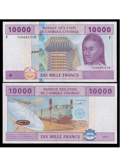 GUINEA EQUATORIALE (C.A.S.) 10.000 Francs 2002 Fior di Stampa
