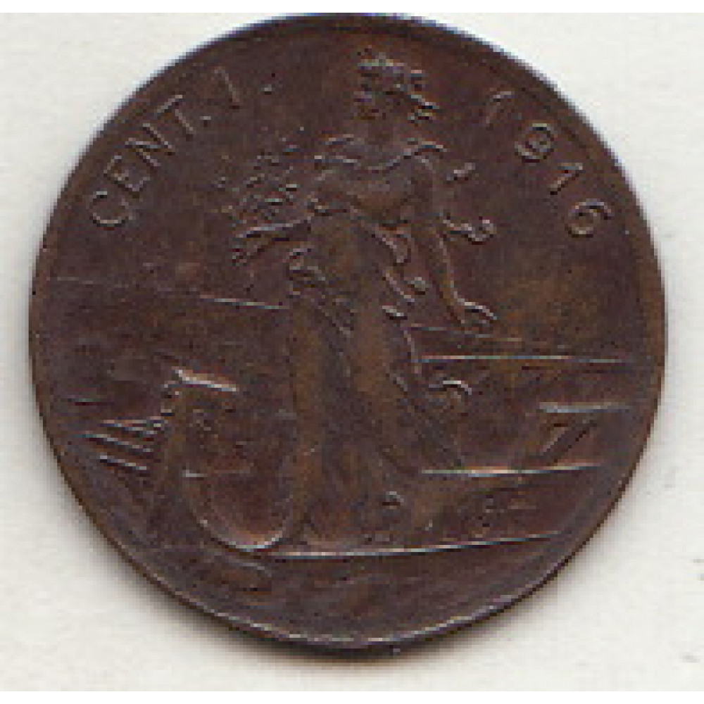 1915 1 Centesimo Prora Bella Vittorio Emanuele III- 1 Centesimo 1915 Bella  Italia su Prora moneta in Ram
