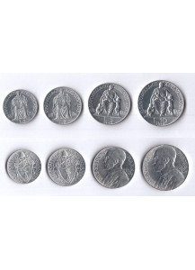 1948 - Vaticano Serie completa 4 monete Papa Pio XII Anno X Fior di Conio