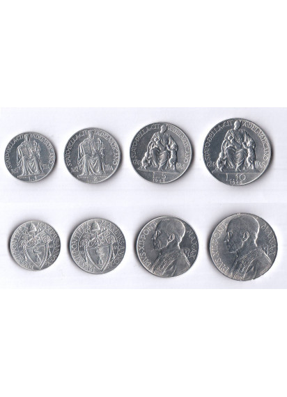 1948 - Vaticano Serie completa 4 monete Papa Pio XII Anno X Fior di Conio
