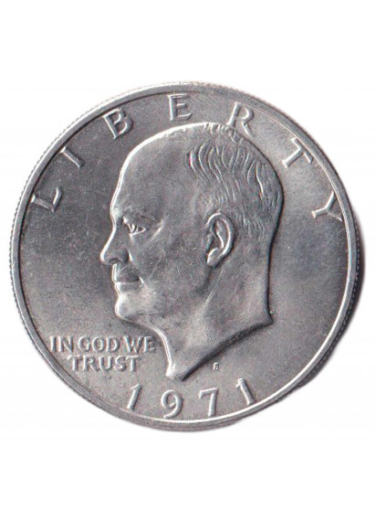 1971- 1 Dollaro Argento Stati Uniti "Eisenhower" Zecca S San Francisco Fdc