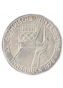 1976 AUSTRIA 100 SCELLINI Trampolino Olimpiadi Zecca Scudo Fdc