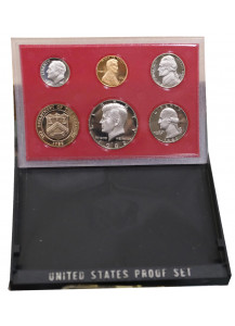 STATI UNITI AMERICA 1982 serie composta da 6 monete Fondo Specchio