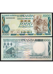 RWANDA 1000 Francs 1988 Fior di Stampa