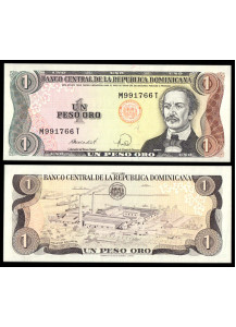 REPUBBLICA DOMINICANA 1 Peso Oro 1982 Fior di Stampa