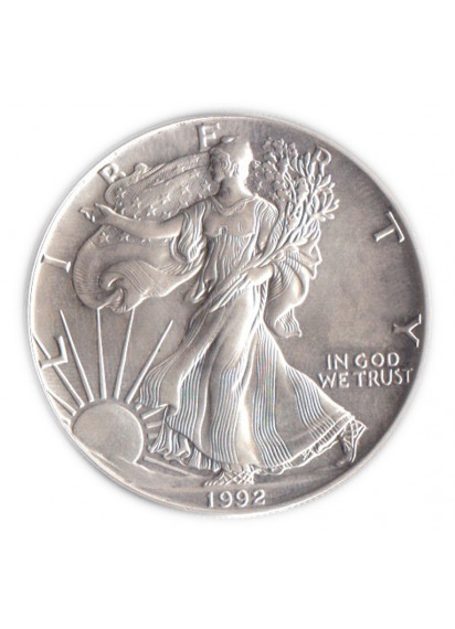 1992 STATI UNITI 1 Dollar  Liberty Argento Oncia