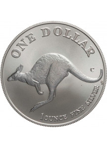 1998 - Australia Silver Ounce  Kangaroo unc