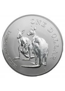1999 AUSTRALIA Dollaro Argento 1 OZ Canguro Fdc