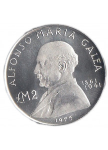 1975 - MALTA 2 Pounds Ag. A. Maria Galea Fior di Conio