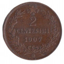 1907 2 Centesimi Valore  Buona Conservazione Vittorio Emanuele III R2 BB