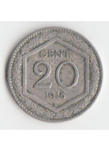 1918 20 Centesimi Esagono Vittorio Emanuele III BB