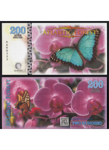 FORESTA ATLANTICA 200 Aves Dollars 2016 Farfalla e Orchidea Fds