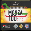  2022 - ITALIA 5 Euro Argento 100° Anniversario Autodromo Monza Fdc