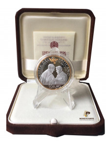 2023 - Vaticano 10 Euro Benedetto XVI Proof Argento con rilievi in oro