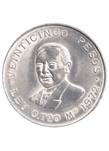 1972 - 25 Pesos Argento Messico Ag. Benito PJ Garcia Spl+