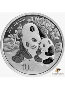 2024 - CINA 10 Yuan Argento (30gr) PANDA Fior di Conio