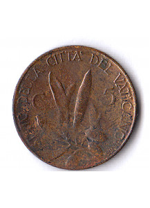 1935 -  5 centesimi Vaticano Pio XI Ramo d'Olivo BB+