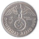 1938 GERMANIA TERZO REICH 5 Reichsmark A BB
