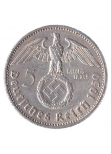 GERMANIA TERZO REICH 5 Reichsmark 1939  E Spl+
