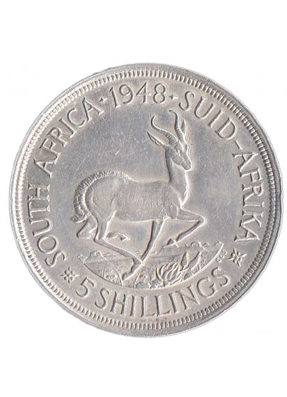 SUD AFRICA 5 Shillings 1948 AG George VI Spl