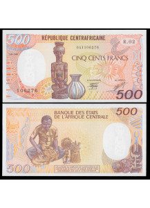 REPUBBLICA DELL' AFRICA CENTRALE 500 Francs 1987 Unc