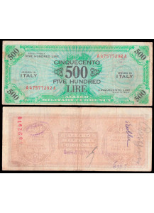 1943 - Lire 500 Am Lire Occupazione Americana MB