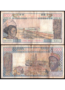 SENEGAL ( W. A. S. ) 5000 Francs 1992 BB