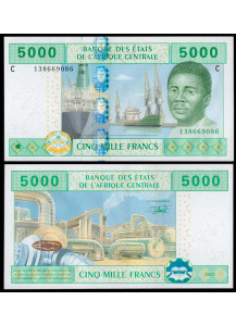 CIAD Africa Centrale 5000 franchi 2002  Fior di Stampa