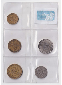 Stati Africa Occidentale Serie 5 monete BB+