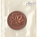 1965 - 1 centesimo Canada Foglia D'Acero Fdc
