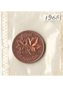 1965 - 1 centesimo Canada Foglia D'Acero Fdc