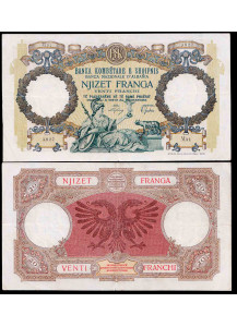 ALBANIA 20 Franchi Occupazione Italiana 1939 Conservazione Spl+
