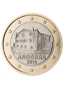 2014 - 1 Euro ANDORRA Stemma di Andorra Fior di Conio Rara
