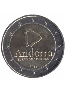 2017 - ANDORRA 2 Euro A Il Paese dei Pirenei FDC senza Folder