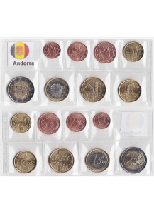 Andorra 8 monete Fior di Conio di Anni Misti