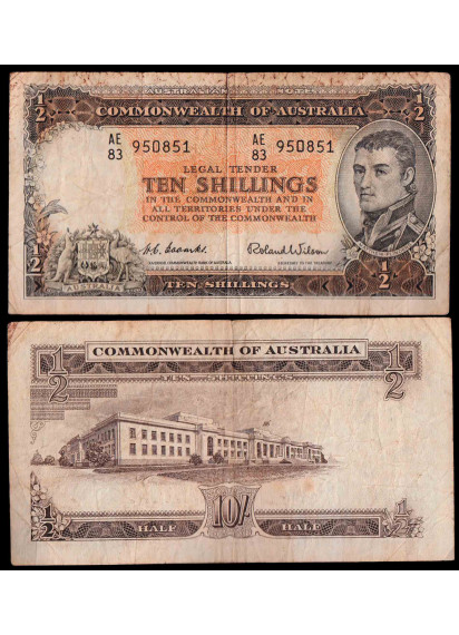 AUSTRALIA 10 Shillings 1961 MB Rara