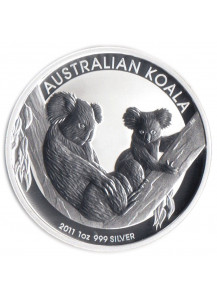2011 AUSTRALIA Argento 1 Oncia Koala