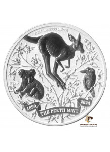 2024 - AUSTRALIA 1 oz Perth Mint 125th Anniversary argento Fdc