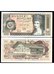 AUSTRIA 100 SCHILLING 1969 BB+