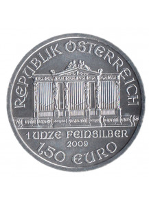 2009 - 1,50 Euro 1 OZ Oncia Austria "Filarmonica" Fdc
